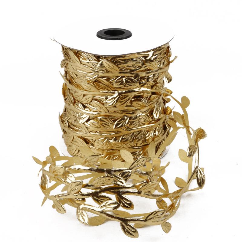 Polyester Leaf Lace for DIY Clothing, Jewelry, Wreath, and Rattan Bag Decorations