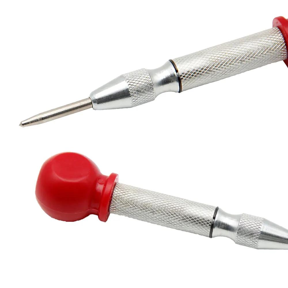 Automatic Spring Loaded Center Punch Glass Breaker Window Puncher Drill Bit Center Punch Eyelet