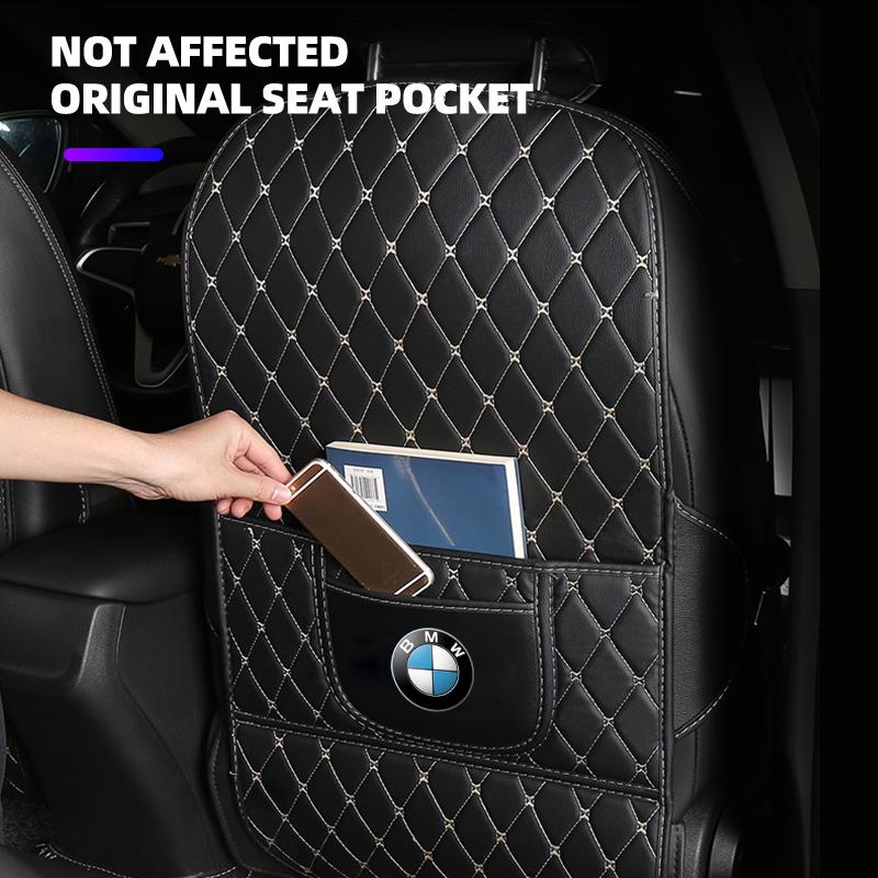 BZK1 Car Seat Back Anti Kick Pad Leather Interior Anti Scratch Waterproof Protector Pads For BMW X1 X2 X3 X5 X6 X7 G11 G12 F40 F30 F2