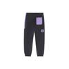 Li Ning Professional Basketball Series Color Block Fleece Warm Cuffed Sports Pants Men Bottoms Black AKLRG07-1