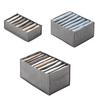 Pants Storage Box with Multiple Compartments Foldable Closet Organizers Separation Boxes for Jeans Trousers Storage Bins