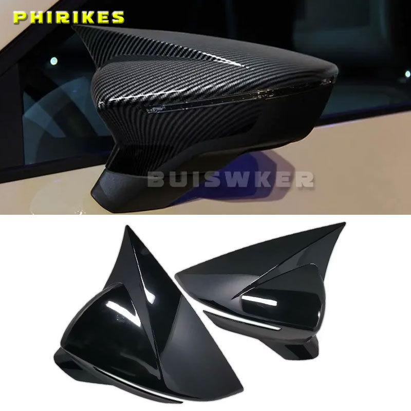 1 Pair Car Side Door Rear View Mirror Cover Cap Add On For SEAT Leon MK3 5F ST FR Cupra Ibiza Mk5 Arona KJ7 2017-