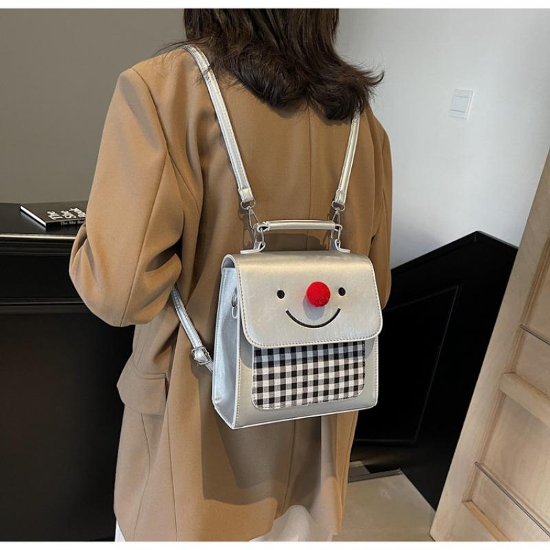 Little fresh preppy style backpack bag women's new fashion and versatile high-end crossbody bag