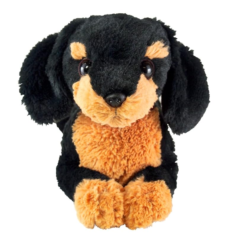 Knee Dog Miniature Dachshund Black Plush Toy S P-3012