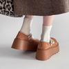 Retro Versatile Style Thick-soled Heightening Small Leather Shoes for Women's 2025 Spring New French Leisure College Style Loafers Tide