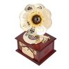 Gramofon Pozytywka Wykwintny Mechaniczny Nakręcany Retro Pozytywka Figurki na Dom Stół Biurko