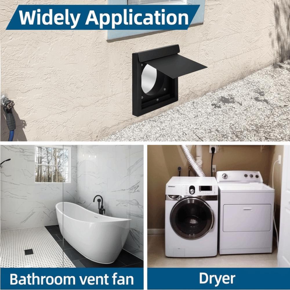 4 Inch Size Ventilation Appliance Metal Material External Vent Cover  Dryer Ventilation