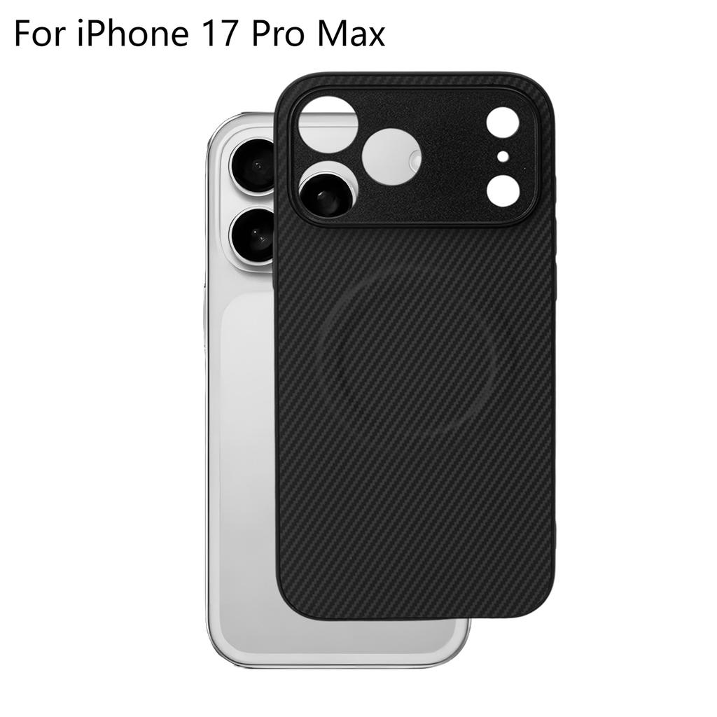 Carbon Fiber for 17 Pro Case Strong Magnetic Phone Case Slim Thin Smooth TPU Bumper for 17/17 Pro/17 Air/17 ProMax