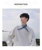 Men's High-Quality Autumn/Winter Korean Trend Solid Color BF Style Loose Round Neck Hoodie