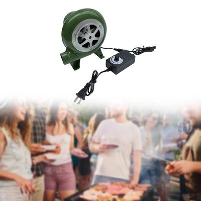 Elektrický fúkač BBQ US 110V zástrčka prenosný s adaptérom rýchlosti pre kováčsku vyhňu