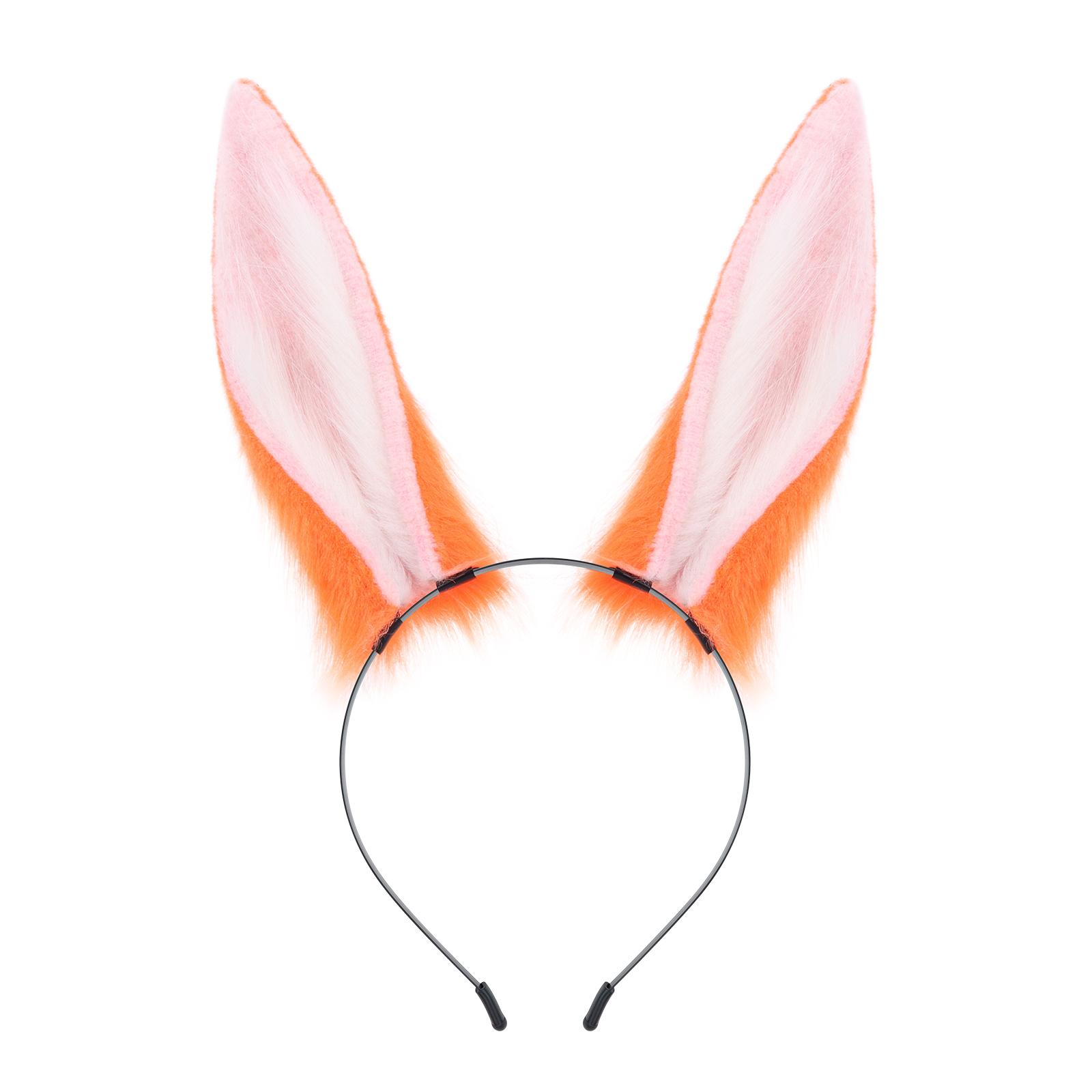 

Animal Bunny Ears Headband Artificial Plush Headwear Easter Christmas Party Costume Accessories