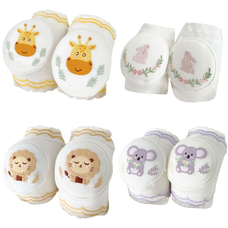 Toddler Knee Protectors Breathable Cotton Crawling Gear Anti Slip Baby Leg Guards Kneepads For Indoor Play
