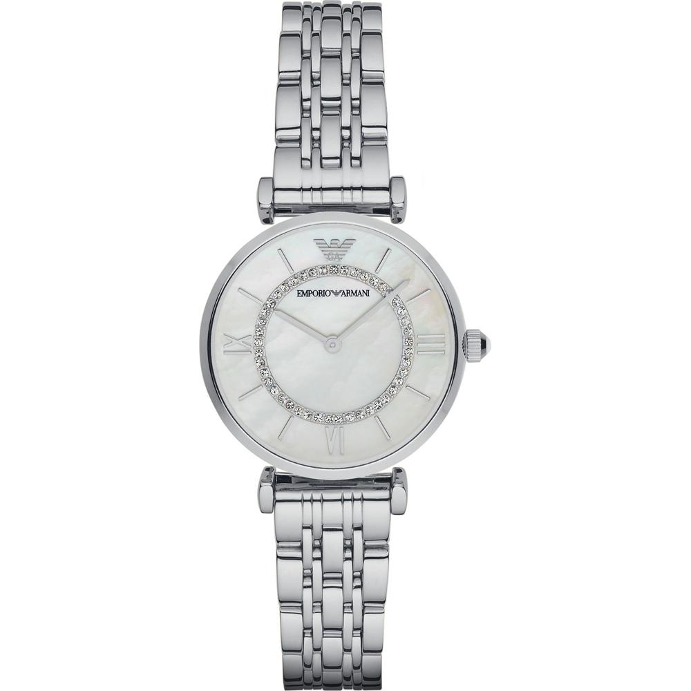 

Emporio Armani Gianni T-Bar Mother of pearl Metal Silver Ladies Quartz Watch AR1908 мать жемчужного