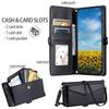 Wallet Case For Samsung Galaxy A17 A37 A57 A06 A16 A26 A36 A56 A15 A35 A55 A14 A34 A54 A13 A33 A53 A52 A72 Lanyard Leather Cover