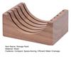 Porta Schermo per Puck Caffè in Legno con 3 Slot Supporto Universale per Filtri a Rete Sinterizzata da 51/53/58mm Stoccaggio Verticale per Asciugatura Rapida Stazione Caffè