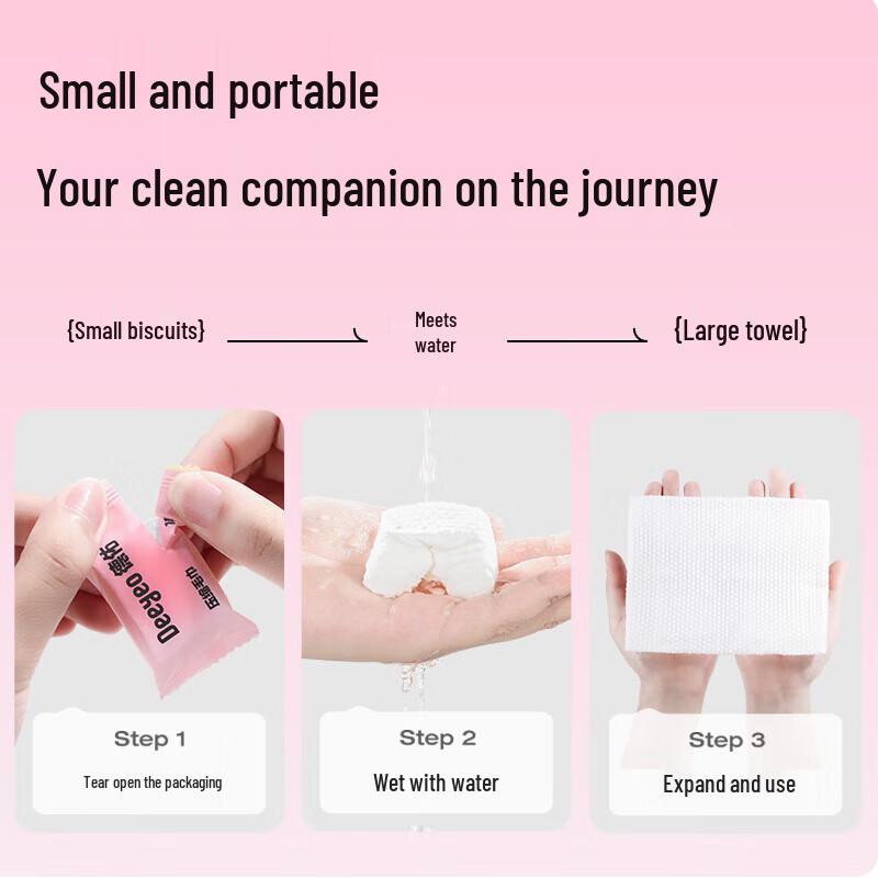 DeYou Disposable Compressed Travel Bath Towel