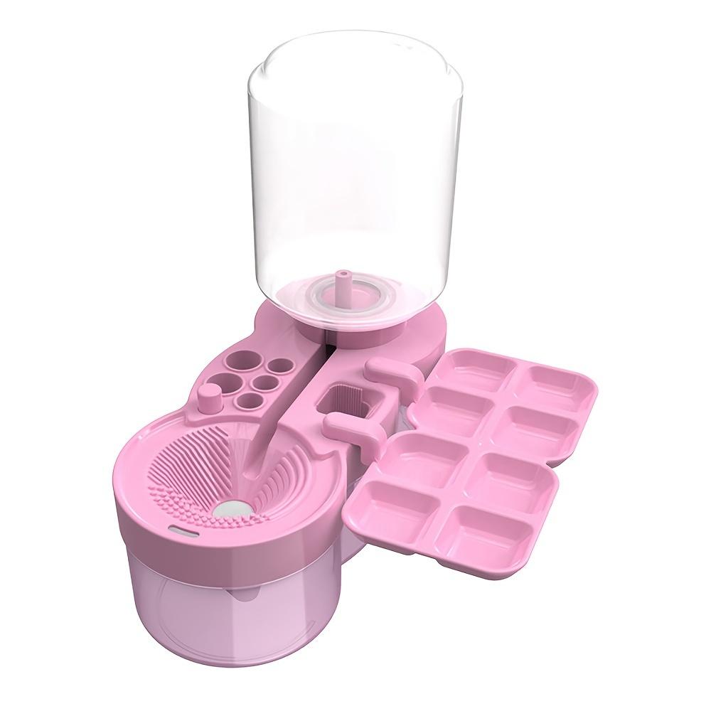 Circulating water brush cleaner,with drain tray,pen slot,upgraded painting tool,for acrylic,watercolor,water-based paint