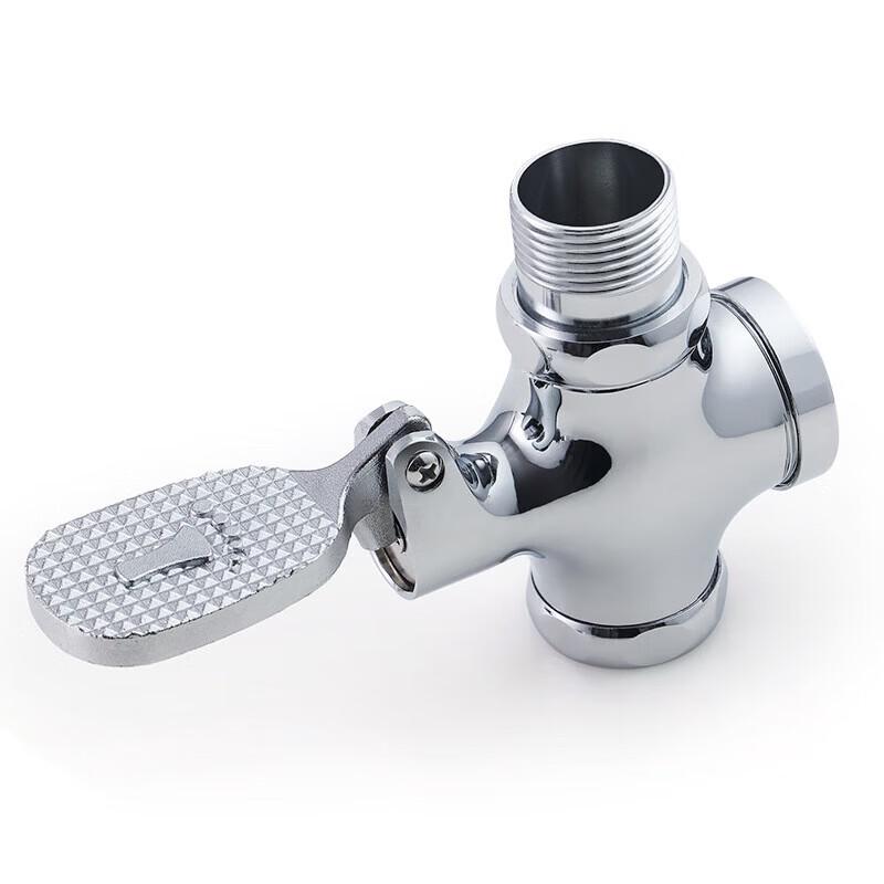 Foot-Operated All-Copper Squat Toilet Flush Valve