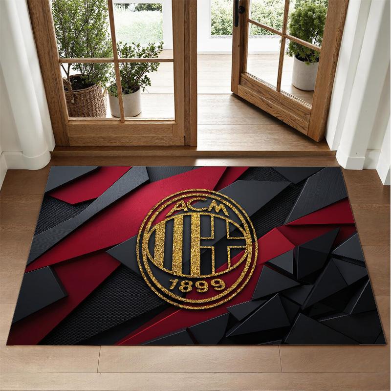 AC Milan Design Crystal Velvet Rug Soft Decorative Mat for Bedroom Entrance