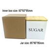 Elegant Bamboo & Wood Lid Tea Caddy, Tinplate Storage Box, Moisture-Proof Sealed Jar for Coffee Beans & Candy.