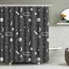 Galaxy Shower Curtain Space Universe Stars Nebula Constellation Bathroom Decor Set Modern Artistic Home Textile