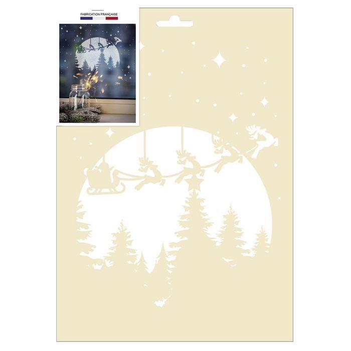 Pochoir de Noël A4 - Clair de lune