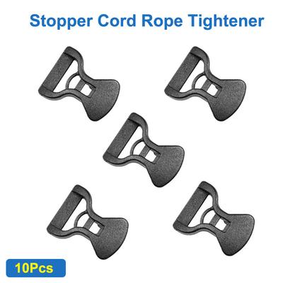 10Pcs Camping Awning Tent Guyline Runner Guy Lines Stopper Cord Rope Tightener