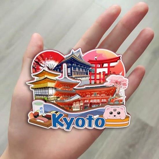 Kühlschrankmagnet Kyoto Japan Stadt Reise Souvenir Tourismus Geschenk 3D Klassisches Wahrzeichen Handgefertigte Handarbeit Heimdekoration -3233