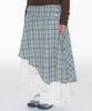 Ames Worldwide Lace Layered Skirt Blue