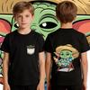 Boys Star Wars Yoda Tshirt Cotton Casual Kids T Shirt Toddler Short Sleeve Summer Clothing for Child
