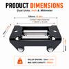 4-Way Roller Design Cable Guide 4.96 Inch Bolt Centers Roller Fairlead  For UTV Winch