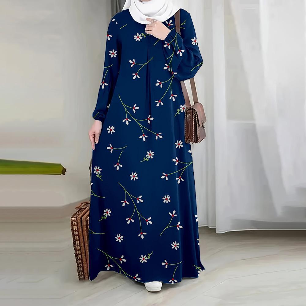 Religious Tribal Maxi Dress With Printed Fabric For Formal Events And Home Use