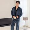 Neues lockeres Herren-Loungewear-Set mit langen Ärmeln in Übergröße
