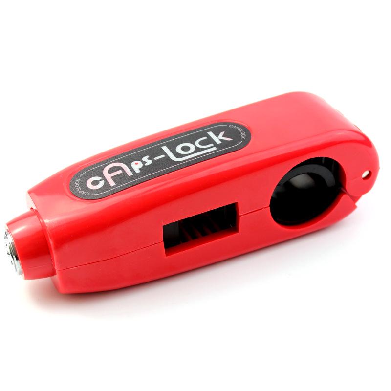 Trava Antifurto para Guidão de Motocicleta - Trava de Tampas de Manopla Bullhorn