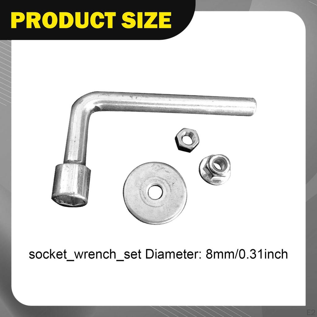 8mm Wrench for Electric Grass Trimmer, Repair Tool, Compact, Iron, Portable High