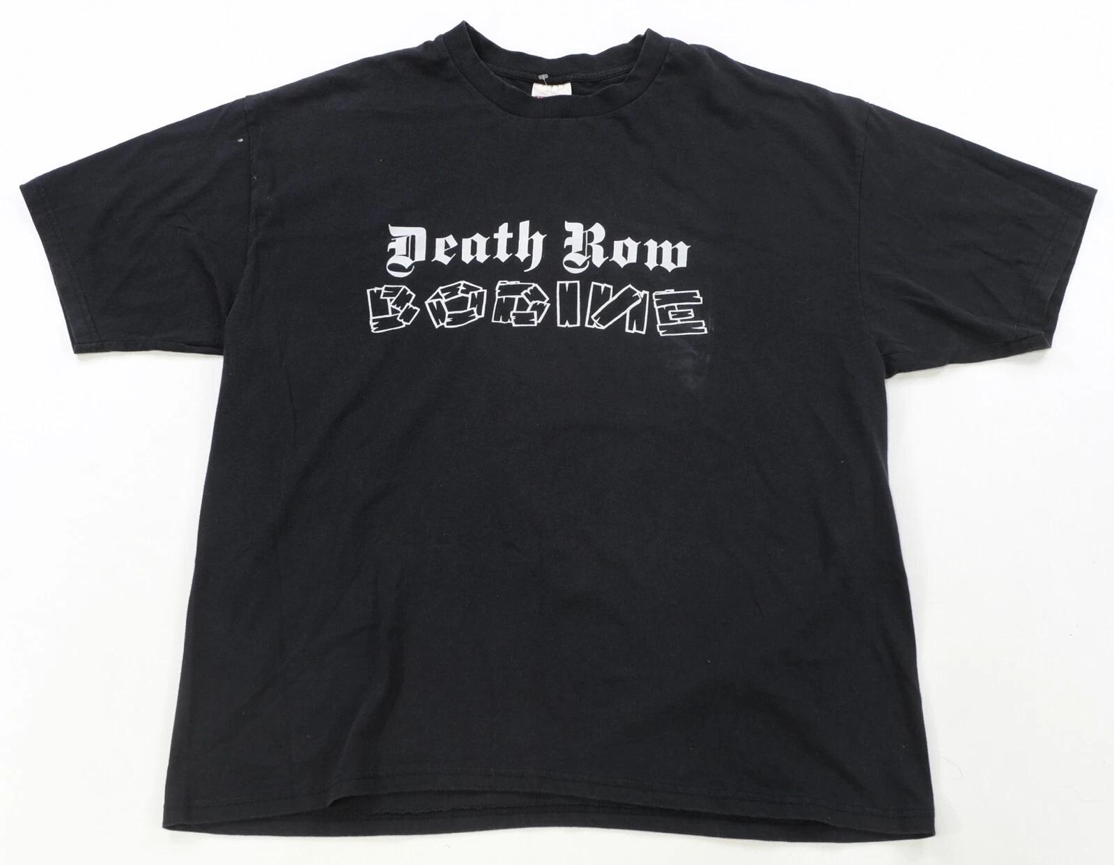 Rare Vintage Death Row Bodine Graphic T Shirt 90s 2000s Black XL S