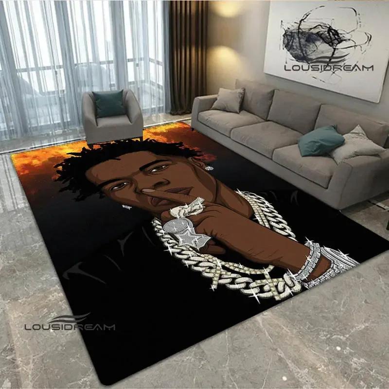 2026 Hip-hop singer Lil Baby carpet Non-slip carpet Yoga mat carpets for living room area rug Door pad anime rug birthday gift