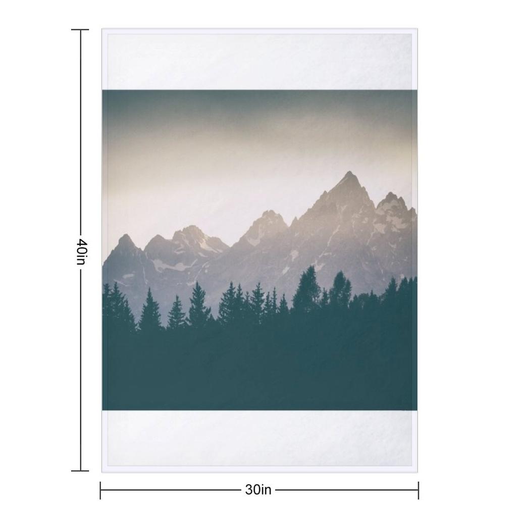 Grand Tetons Throw Blanket Single Sofa Throw Luxury Brand Funny Gift Blankets