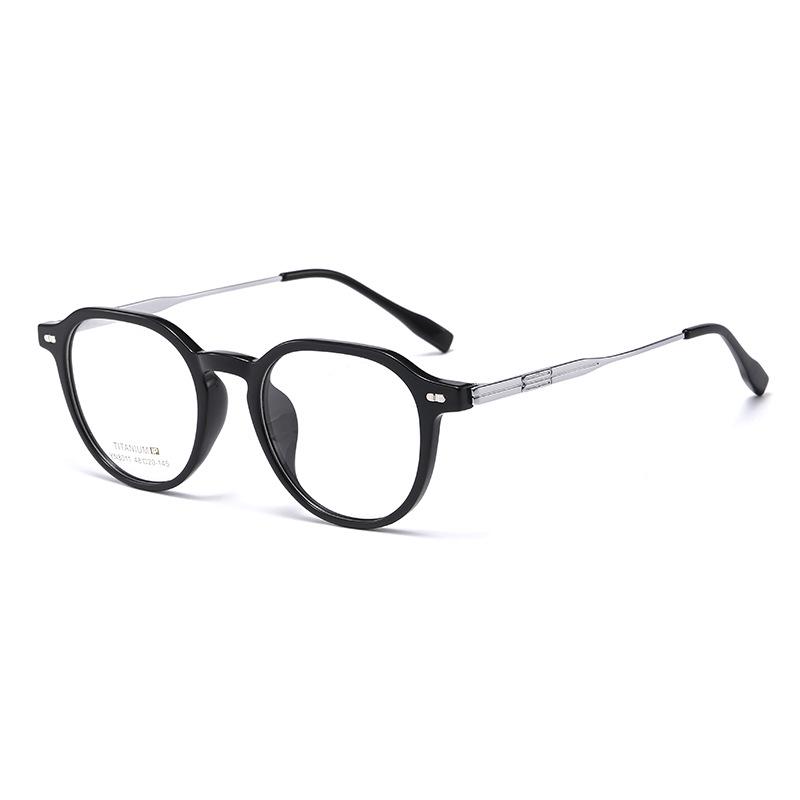 New TR Titanium Ultra-Light Korean Style Eyeglass Frame - Trendy, Versatile & Artistic Retro Design