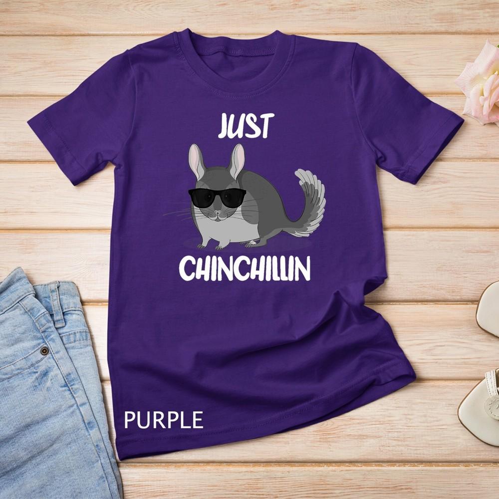 

Funny Cute Chinchilla Mom Gifts for Small Pet Chinchillin Unisex T-shirt XL