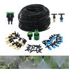 5M-30M Outdoor Misting Cooling System Garden Irrigation Watering 1/4'' Brass Atomizer Nozzles 4/7mm Hose for Patio Greenhouse