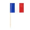 100 Peças, Bandeirinhas de Palito França, Artigos de Festa Franceses, Palitos com Bandeirinhas para Petiscos, Artigos para Festa de Ação de Graças Natal