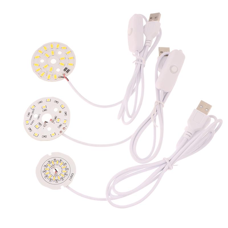 1Pc 1.5M Line Length Dc5V Led Chips Smd5730 Led Lamp Usb 3W Light Board Warm White Light With On/Off Switch Cable