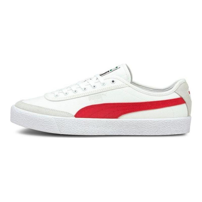 PUMA Oslo Vulc CVS Casual Low Skate Shoes Unisex White Red 374978-04 42