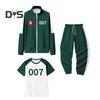 230 001 007 Tracksuit Cosplay Costume Korean Unisex Jacket Short Sleeve Top Jogging Pants 3 Piece Track Suit Set Masquerade Party Outfit