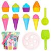 Jouet De Plage - COLORBABY - Seau 18 Cm - Moules Glaces - Multicolore - Plastique