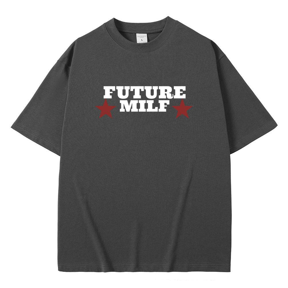 Rapper Future Milf Graphic Print Tshirt Men Women Hip Hop Vintage Tees Male Oversized Streetwear Men's Fashion Casual T-shirts