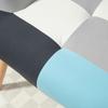 Bedroom Armchair In Tufted Velvet and Wooden Legs, 66x76x98cm, Multicolour