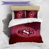 Servette FC Bedrucktes 3-teiliges Bettwäsche-Set Atmungsaktiver Bettbezug mit Kissenbezügen Dekorative Bettwäsche für Schlafzimmer Zuhause