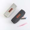 School Supplies Geometry Grid Stationery Bag Pencil Pouch Canvas Pencil Case Pen Case Pen Holder